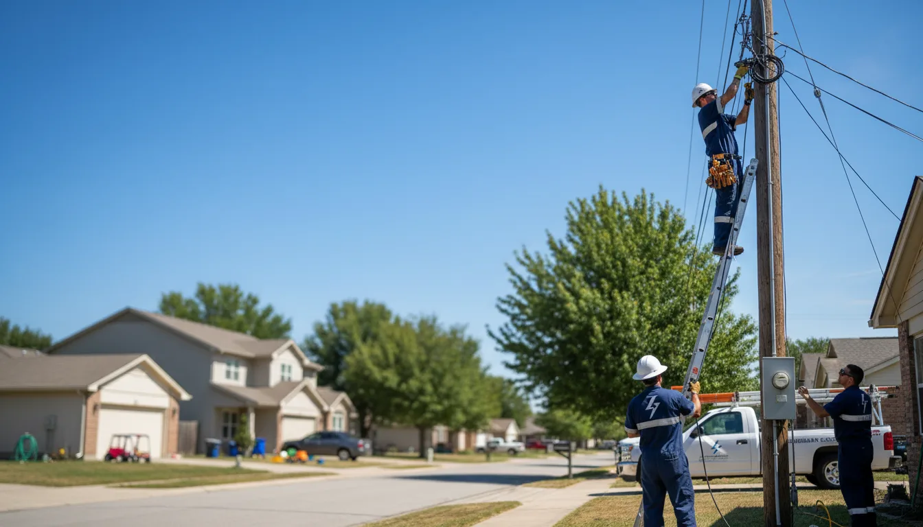 Residential electrician providing installation services in Elroy, WI